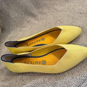 Rothy's The Point Shoe Size 8.5 Sunshine Yellow Retired Marigold